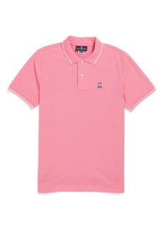 Psycho Bunny Logan Cotton Piqué Polo in Pink Punch at Nordstrom
