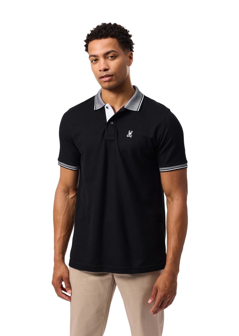 Psycho Bunny Men's Standard Length Bradford Pique Polo