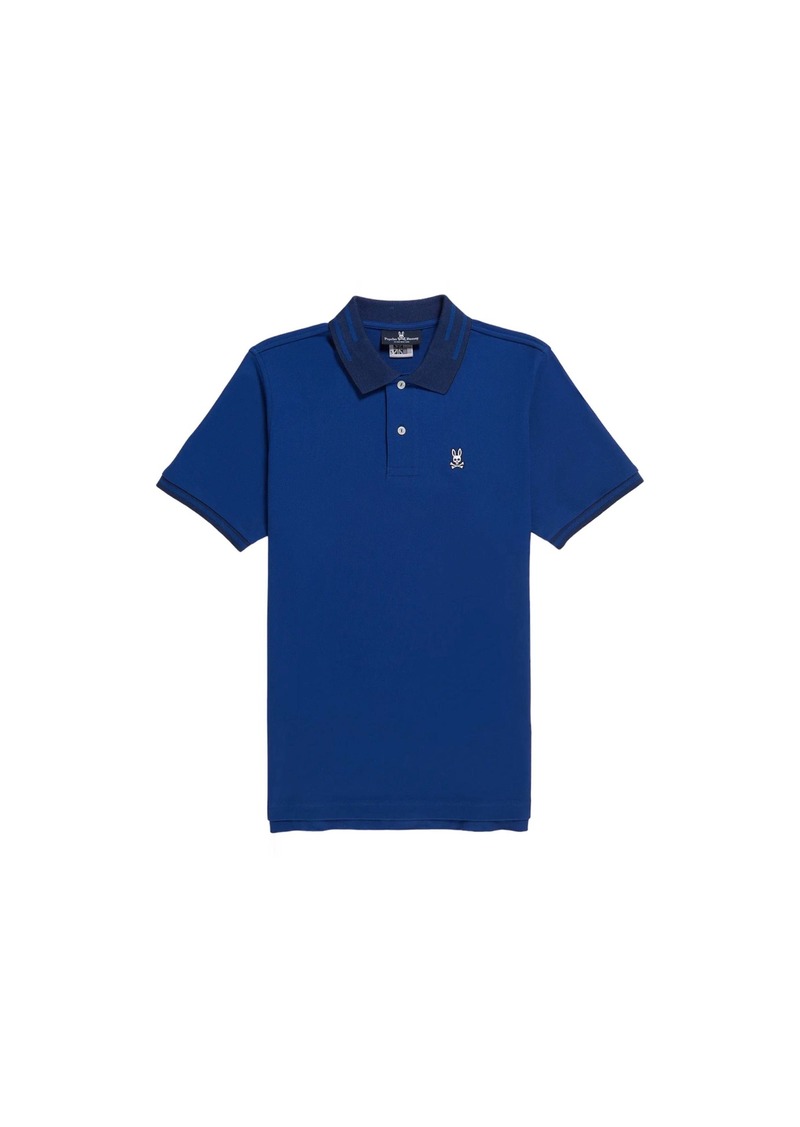 Psycho Bunny Men's Strype Fashion Polo Space Blue B6K803X1PC-SBL