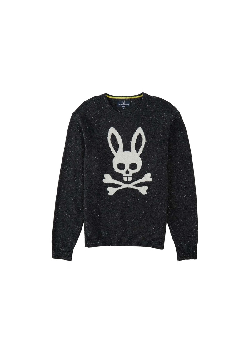 Psycho Bunny Men's Vandam Wool Sweater Black B6E984U1WO-BLK