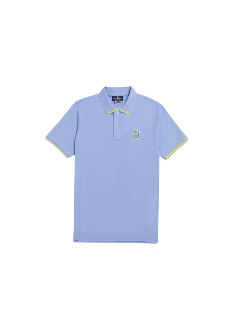 Psycho Bunny Noah Polo Deco Blue Men's Shirt B6K126S1PC-BLUD