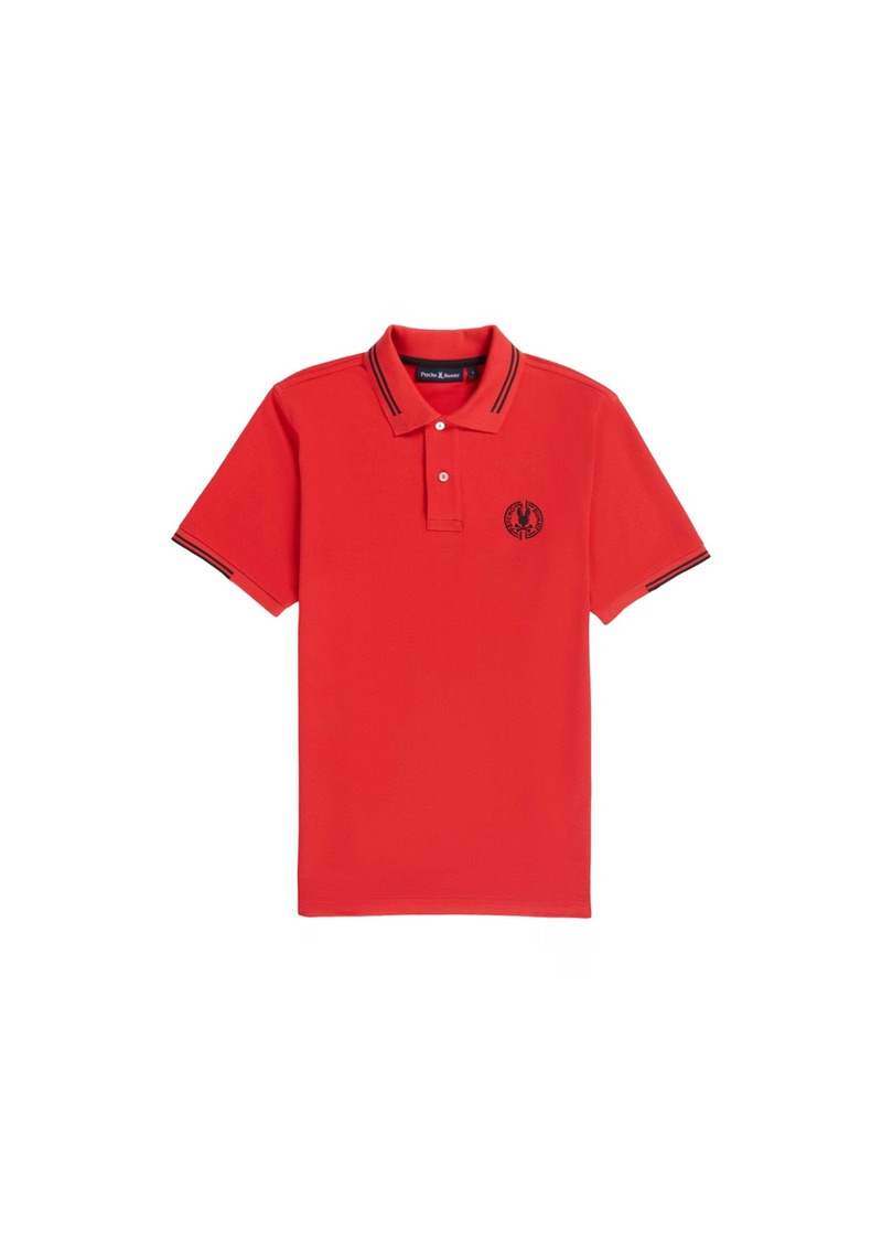 Psycho Bunny Santa Fe Pique Polo Chili Red B6K218Y1PC-CHILR