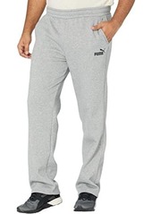 Puma Big & Tall Essential Logo Pants Fleece Open Bottoms