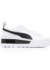 Puma colour-block calf-leather sneakers