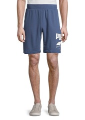 Puma Graphic Logo Cotton-Blend Shorts