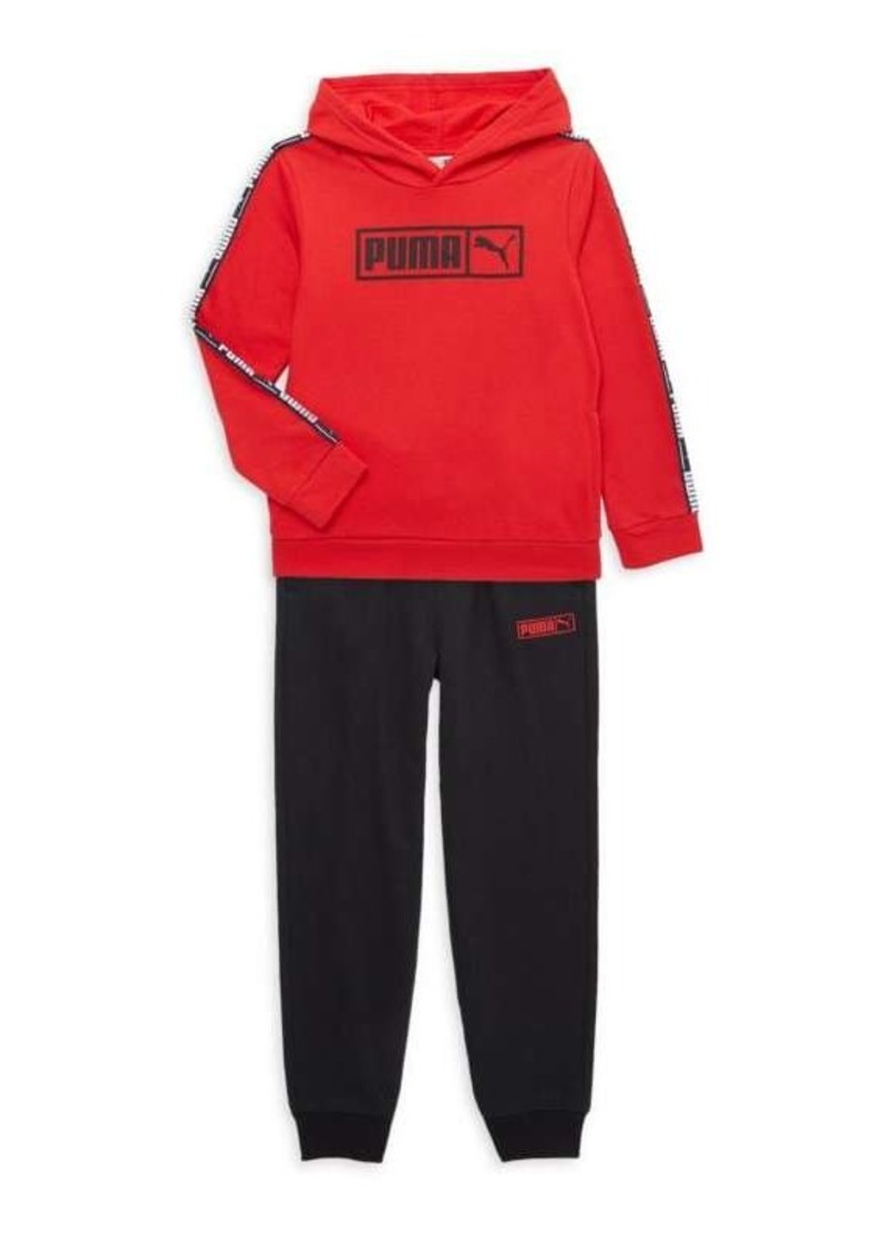 Puma Little Boy&#8217;s 2-Piece Fleece Hoodie & Joggers Set