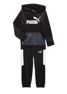 Puma Little Boy&#8217;s 2-Piece Tech Fleece Hoodie & Joggers Set