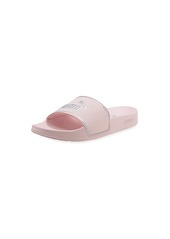 Puma Little Girl's & Girl's Leadcat 2.0 Faux Leather Slides