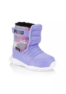 Puma Little Girl's Quilted Puffer Snow Boots