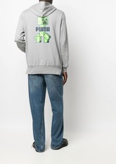 Puma logo-patch detail hoodie