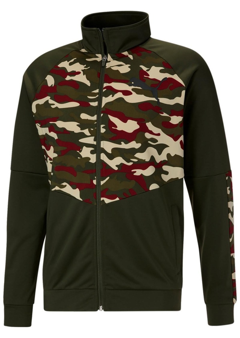 Puma Mens Knit Camouflage Zip-Up Jacket