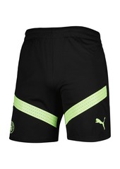 Men's Puma Black Manchester City Logo DryCELL Training Shorts - Black