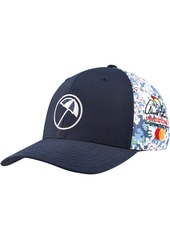 Men's Puma Navy Arnold Palmer Invitational Floral Tech Flexfit Adjustable Hat - Navy