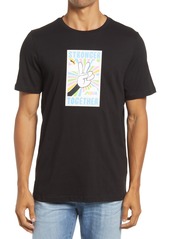 PUMA Stronger Together Graphic Tee in Puma Black at Nordstrom