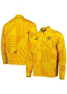 Men's Puma Yellow Manchester City Pre-Match Raglan Full-Zip Training Jacket at Nordstrom