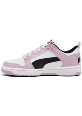 Puma Big Girls' Rebound LayUp Low Casual Sneakers from Finish Line - Pink, Black