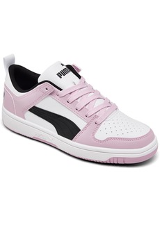 Puma Big Girls' Rebound LayUp Low Casual Sneakers from Finish Line - White