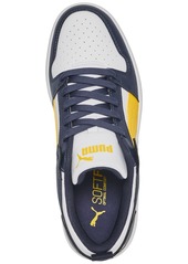 Puma Big Kids' Rebound LayUp Low Casual Sneakers from Finish Line - Navy, Yellow