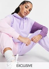 Puma Downtown color block hoodie in lilac and pink - exclusive to ASOS