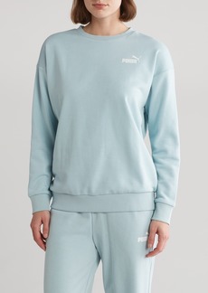PUMA Essential Relaxed Pullover Sweatshirt in Turquoise Surf at Nordstrom Rack