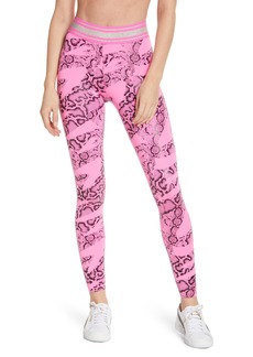 PUMA Forever Luxe High Waist Tights in Luminous Pink at Nordstrom