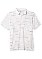 Puma Golf 2020 Men's Fusion Dot Polo Bright White-Barbados Cherry x Large