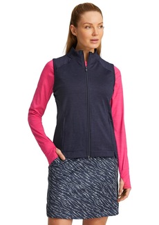 PUMA GOLF W CLOUDSPUN Heather Full Zip Vest  XL