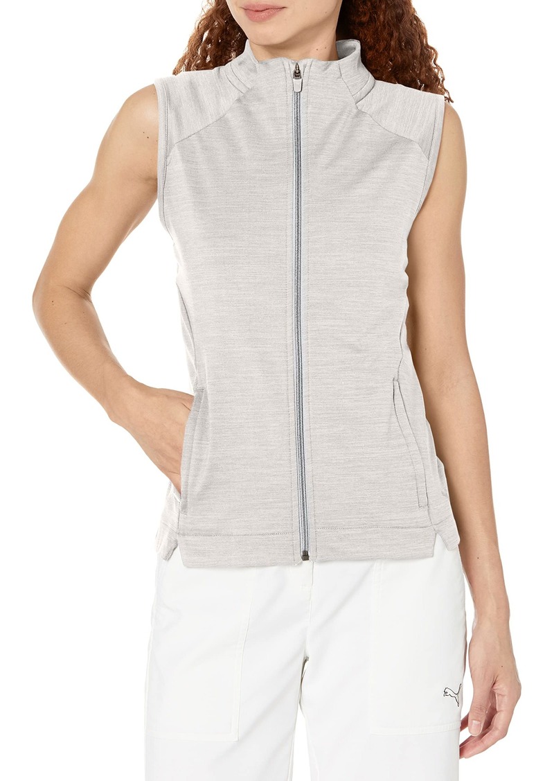 pumagolf W CLOUDSPUN Heather Full Zip Vest  M