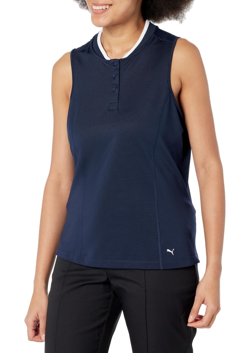 Puma Golf Women's Range SL Pique TOP DEEP Navy