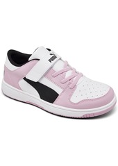 Puma Little Girls' Rebound LayUp Low Casual Sneakers from Finish Line - Pink, Black