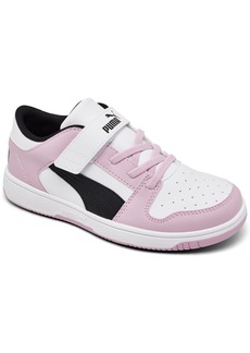 Puma Little Girls' Rebound LayUp Low Casual Sneakers from Finish Line - White