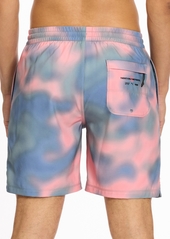 "Puma Men's 7"" Swim Re:Escape Trunks - Blue/Pink"