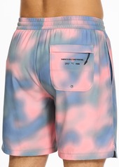 "Puma Men's 7"" Swim Re:Escape Trunks - Blue/Pink"