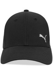 Puma Men's Alloy Solid Color Cat Logo Stretch Fit Cap - Black