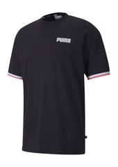 Puma Men's Celebration Stripe Short-Sleeve Sweatshirt