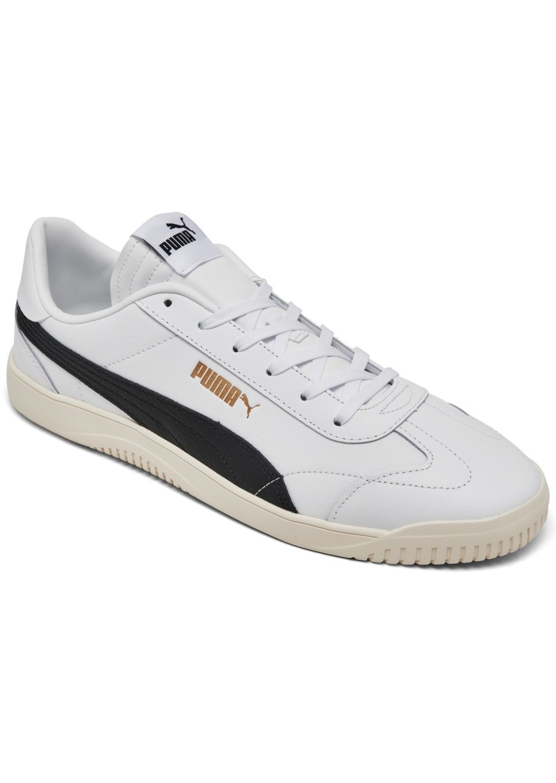 Puma Men's Club 5v5 Casual Sneakers from Finish Line - WHITE/BLACK/GOLD