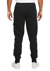 Puma Men's Ess Logo-Print Fleece Cargo Jogger Pants - Peacoat