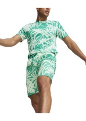 Puma Men's Ess+ Palm Resort Printed Shorts - Sparkling Green