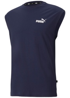 Puma Men's Ess Sleeveless T-Shirt - Blue