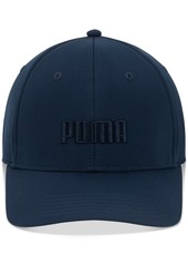Puma Men's Evercat Gains Logo Embroidered Stretch-Fit Cap - White