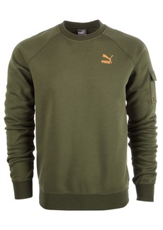 puma men's fleece cargo sweatshirt
