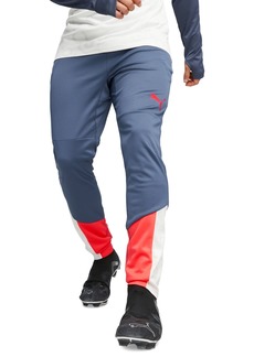 Puma Men's IndividualCUP Moisture Wicking Training Pants - Puma White-fire Orchid