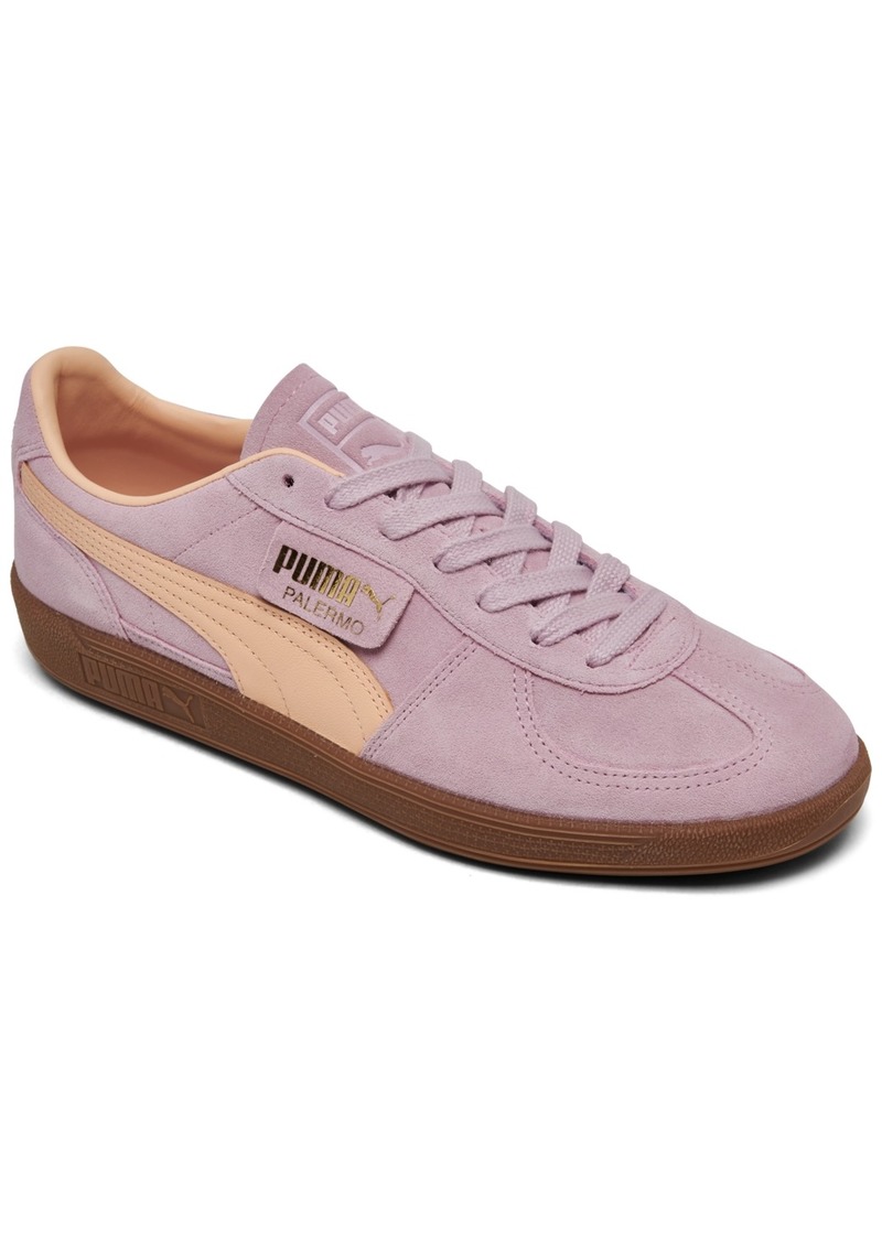 Puma Men's Palermo Casual Sneakers from Finish Line - Grape/Peach