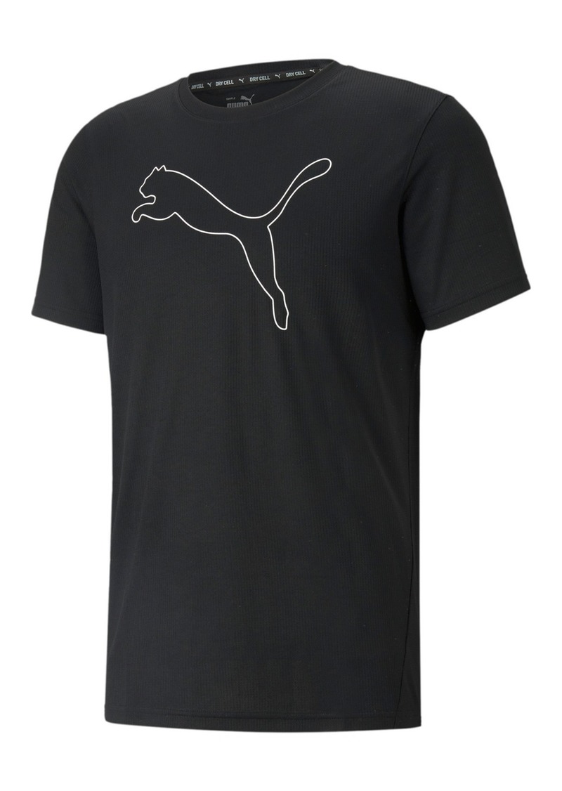 Puma Men's Performance Moisture-Wicking Cat T-Shirt - Black