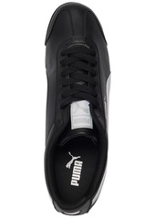 Puma Men's Roma Basics Casual Sneakers from Finish Line - Black, White, Puma Silver