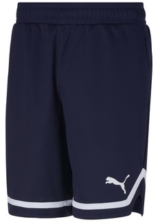 "Puma Men's Rtg Regular-Fit Moisture-Wicking Mesh 10"" Basketball Shorts - Navy"