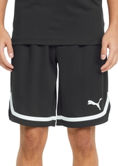 "Puma Men's Rtg Regular-Fit Moisture-Wicking Mesh 10"" Basketball Shorts - Black"