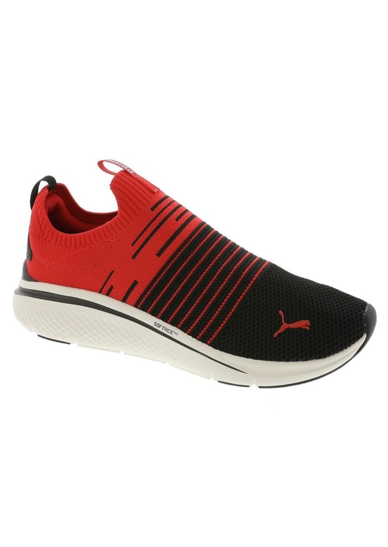 PUMA Mens Softride Pro Echo Slip On Cross Trainer PUMA Mens Black-for All Time Red