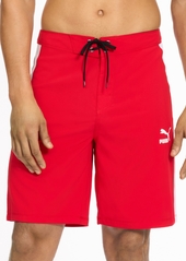"Puma Men's T7 Colorblocked 9"" Board Shorts - Green Red"