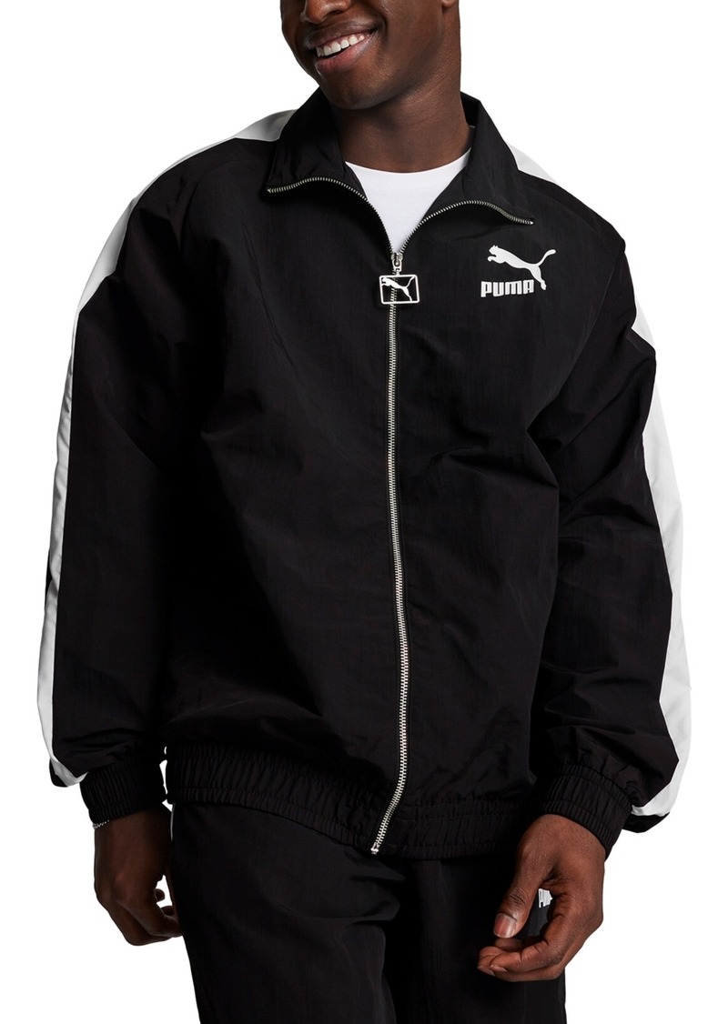 Puma Men's T7 Oversized Logo Track Jacket - Puma Black